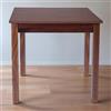 LIBEROSHOPPING Tavolo fisso in legno con gamba quadrata RISTORANTE misura 90x90 NOCE