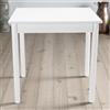 LIBEROSHOPPING Tavolo fisso in legno con gamba Tonda RISTORANTE misura 90x90 Bianco Frassino