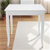 LIBEROSHOPPING Tavolo fisso in legno gamba a sciabola RISTORANTE misura 90x90 Bianco Frassino