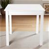 LIBEROSHOPPING Tavolo fisso in legno gamba quadrata RISTORANTE misura 90x90 Bianco Frassino