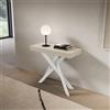 LIBEROSHOPPING Consolle allungabile Libo Small - Cashmere gambe bianche 90x40/196 cm