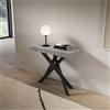 LIBEROSHOPPING Consolle allungabile Libo Small - Cemento gambe antracite 90x40/196 cm