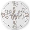 LIBEROSHOPPING Orologio da parete moderno 30 cm MUSIC in legno laminato BRC