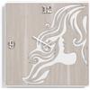 LIBEROSHOPPING Orologio da parete moderno 50X50 WOMAN in legno laminato BRC