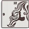LIBEROSHOPPING Orologio da parete moderno 50X50 WOMAN in legno laminato RSN