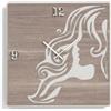 LIBEROSHOPPING Orologio da parete moderno 50X50 WOMAN in legno laminato TRS
