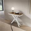 LIBEROSHOPPING Consolle allungabile Libo Small Evolution - Noce telaio bianco 90x40/196 cm