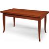 LIBEROSHOPPING Tavolo in legno massello 140x80 finitura CILIEGIO allungabile a 220 cm