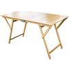LIBEROSHOPPING Tavolo in legno richiudibile pic nic LAURA 70x140 cm Naturale
