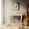Itamoby Consolle allungabile OLANDA SMALL Bianco Frassino con gambe a sciabola 90x48/204 cm