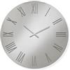 LIBEROSHOPPING Orologio da parete rotondo D60 cm in cristallo Chiaro e numeri Argento - SEAN