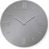 LIBEROSHOPPING Orologio da parete rotondo in cristallo Fumè D40 cm - ROY