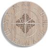 LIBEROSHOPPING Orologio da parete tondo D50 ROMA moderno in legno laminato TTE