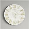 LIBEROSHOPPING Orologio HAROLD rotondo D40 cm in legno rivestito con parato Oro