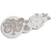 LIBEROSHOPPING Orologio in legno laminato da parete 80x40 cm RONDINI BRC