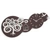 LIBEROSHOPPING Orologio in legno laminato da parete 80x40 cm RONDINI RSN