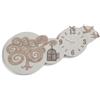 LIBEROSHOPPING Orologio in legno laminato da parete 80x40 cm RONDINI TTE