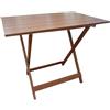 LIBEROSHOPPING Tavolo pieghevole legno piano in formica Noce 60X87 cm