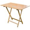 LIBEROSHOPPING Tavolo pieghevole richiudibile in legno di faggio Naturale 60X77