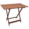 LIBEROSHOPPING Tavolo pieghevole richiudibile in legno di faggio Noce 60X77