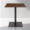 LIBEROSHOPPING Tavolo quadrato da bar pub ristorante per esterno 70x70 cm piano in HPL Corten H 74