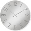 LIBEROSHOPPING Orologio OZIAS rotondo D60 cm in cristallo Chiaro e numeri Argento