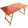 LIBEROSHOPPING Tavolo richiudibile in legno pic nic LAURA 70x140 cm CILIEGIO