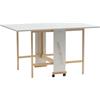 LIBEROSHOPPING Tavolo richiudibile legno formica con ruote 140x90 cm GIORGIA Bianco