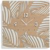 LIBEROSHOPPING Orologio quadrato 30X30 cm da parete TROPICAL legno laminato TTE