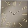 LIBEROSHOPPING Orologio quadrato in cristallo Bronzo e numeri Oro 80x80 cm - ROGER