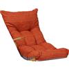 LIBEROSHOPPING Cuscino imbottito per poltrona relax sdraio o dondolo - Tinta unita Arancio