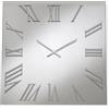 LIBEROSHOPPING Orologio quadrato in cristallo Chiaro e numeri Argento 80x80 cm - ROGER