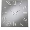LIBEROSHOPPING Orologio quadrato in cristallo Fumè e numeri Argento 80x80 cm - ROGER