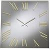 LIBEROSHOPPING Orologio quadrato in cristallo Fumè e numeri Oro 80x80 cm - ROGER