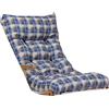 LIBEROSHOPPING Cuscino per sdraio dondolo poltrona relax imbottito - stile scozzese Blu New