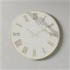 LIBEROSHOPPING Orologio rotondo D40 cm ANSEL in kerlite Bianco con dettagli Oro