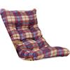 LIBEROSHOPPING Cuscino per sdraio dondolo poltrona relax imbottito - stile scozzese Bordeaux
