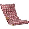 LIBEROSHOPPING Cuscino per sdraio dondolo poltrona relax imbottito - stile scozzese Rosso New