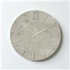 LIBEROSHOPPING Orologio rotondo D40 cm in legno rivestito con parato e dettagli Argento ADAK