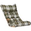 LIBEROSHOPPING Cuscino per sdraio poltrona relax imbottito - stile scozzese Verde