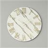 LIBEROSHOPPING Orologio rotondo D40 cm RYAN in legno rivestito con parato e dettagli Oro