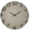 LIBEROSHOPPING Orologio rotondo D60 cm GARRET in cristallo satinato Bronzo e numeri Nero