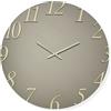 LIBEROSHOPPING Orologio rotondo D60 cm GARRET in cristallo satinato Bronzo e numeri Oro