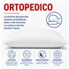 LIBEROSHOPPING Guanciale Ortopedico Cuscino 75x45 cm Anallergico Traspirante Cotone Bianco