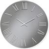 LIBEROSHOPPING Orologio rotondo D60 cm in cristallo Fumè e numeri Argento - TIWAR