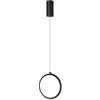 Ondaluce Lampada a sospensione D23 cm in metallo verniciato 1 Luce NERO a Led PINTA