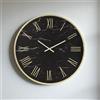 LIBEROSHOPPING Orologio rotondo D60 cm in kerlite Nero con dettagli Oro BLAISE