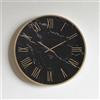 LIBEROSHOPPING Orologio rotondo D60 cm in kerlite Nero con dettagli Rame BLAISE
