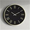LIBEROSHOPPING Orologio rotondo D60 cm in Laminam Nero con dettagli Oro LAZARUS