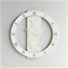 LIBEROSHOPPING Orologio rotondo D60 cm NOAH in legno rivestito con parato Oro